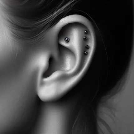 Три прокола в ухе: значение и символика